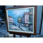 Средна картина масло на фазер Франция, художничка Бъфет, Париж - 5181
