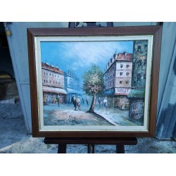 Средна картина масло на фазер Франция, художничка Бъфет, Париж - 5181