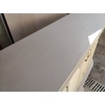 Топ находка, Френски долен шкаф с долап и ръчно декориран и боядисан от дизайнер, без забележки с много приложения - 5096