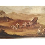 Огромна картина масло на платно Испания, подписана, 100 годишна - 5084