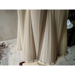 Голяма барокова лампа с бронз и мрамор, работеща с копринена шапка - 4749