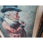 Картина масло на платно Благородник, Испания, отлична петорна рамка - 4754