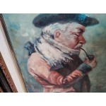 Картина масло на платно Благородник, Испания, отлична петорна рамка - 4754