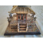 Китайска пагода от месинг и камъни, ювелирна изработка - 4560