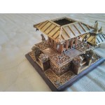 Китайска пагода от месинг и камъни, ювелирна изработка - 4560