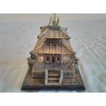Китайска пагода от месинг и камъни, ювелирна изработка - 4560
