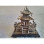 Китайска пагода от месинг и камъни, ювелирна изработка - 4560