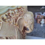 Находка - голяма Индийска кашпа от цветен алабастър - 4573