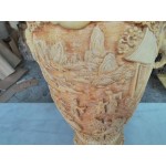 Находка - голяма Индийска кашпа от цветен алабастър - 4573