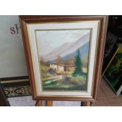 Средна картина масло на платно Испания - 3660