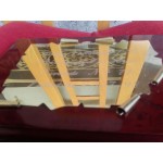 Плакет месинг в  3D и махагонова основа с текст на испански - 3457