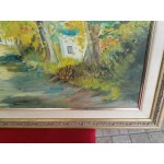 Маслена авторска картина от Испания в много красива двойна рамка - 3458 - KA16