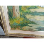 Маслена авторска картина от Испания в много красива двойна рамка - 3458 - KA16