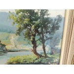 Ярка маслена автоска картина в страхотна рамка - 3443