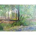 Малка авторска маслена картина - 3421