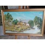 Средна авторска картина - масло от Испания 3408