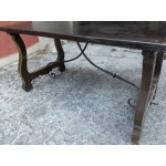 Натурална маса от дъб прованс с основа от ковано желязо - 3372