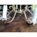 Красив месингов полилей от Испания с осем крушки, без забележки - 3378