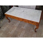 Масивна холна маса с сив мрамор - 3192