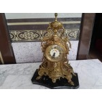 Голям каминен часовник  с черен мрамор - 3165