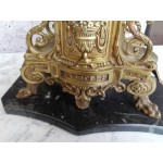 Голям каминен часовник  с черен мрамор - 3165