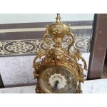 Голям каминен часовник  с черен мрамор - 3165