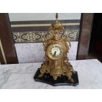 Голям каминен часовник  с черен мрамор - 3165