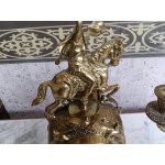 Каминен комплект часовник и свещници - 3154