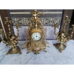Комплект часовник и свещници от Испания - 3144