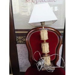Настолна лампа от Испания, мрамор, месинг и смола - 3110