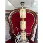 Настолна лампа от Испания, мрамор, месинг и смола - 3110