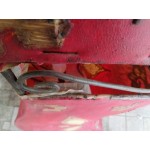 Настолна мароканска лампа абажур с три лампи, естествена кожа ръчно рисувана - 2987