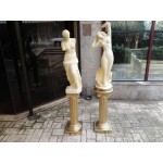 Големи гръцки статуи от гипс, реновирани и без забележки - 2955