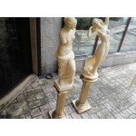 Големи гръцки статуи от гипс, реновирани и без забележки - 2955