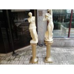 Големи гръцки статуи от гипс, реновирани и без забележки - 2955