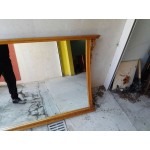 Голямо огледало от Испания с дъбова светла рамка, ново и без забележки - 2961