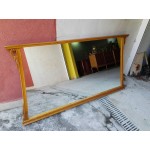 Голямо огледало от Испания с дъбова светла рамка, ново и без забележки - 2961