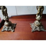 Огромни месингови свещници от Испания, тежки и без забележки - 2938