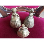 Тройка месингови камбанки дами - 2737