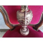 Италианска медна кана, масивна и тежка с декорации - 2519