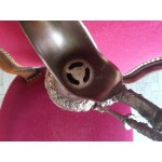 Италианска медна кана, масивна и тежка с декорации - 2519