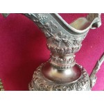 Италианска медна кана, масивна и тежка с декорации - 2519