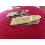 Гръцки месингови щипки за салфетки,пердета,пари или други - 2399