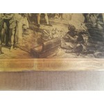 Френска брошура (покана)от плат и герб със златен прах - 1939 г.