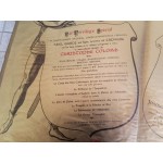 Френска брошура (покана)от плат и герб със златен прах - 1939 г.