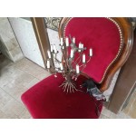 Стара медна лампа дървото на живота и Исус - 2303