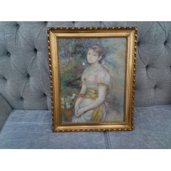 Литография в златна рамка - 1387