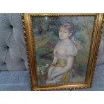 Литография в златна рамка - 1387